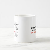 40歳おもしろい生誕生月満期40歳Fワード コーヒーマグカップ (中央)