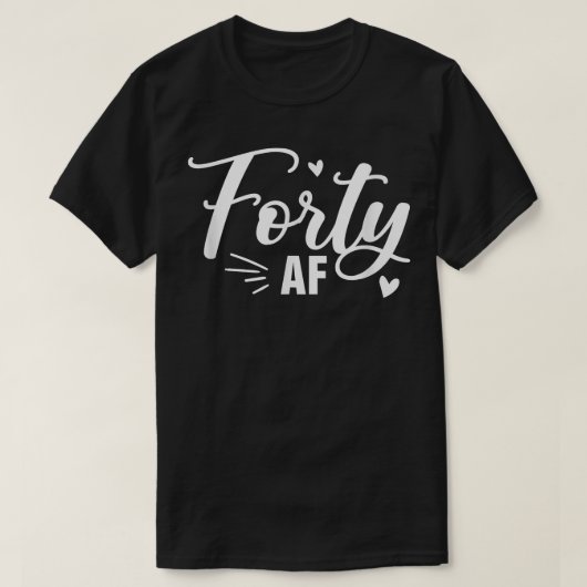 40歳おもしろい誕生日クイーン40歳BF Tシャツ (デザイン正面)