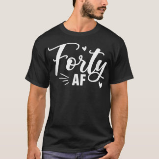 40歳おもしろい誕生日クイーン40歳BF Tシャツ