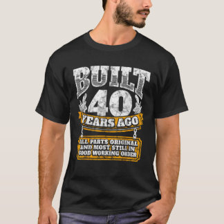 40歳おもしろい誕生日B日ギフトことわざ年齢40歳 Tシャツ