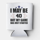 40歳おもしろい誕生野球ファン40歳誕生 缶クーラー (正面)