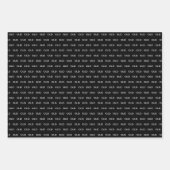 40歳おもしろい黒番40歳 ラッピングペーパーシート (正面2)