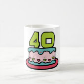 40歳お誕生日ケーキ コーヒーマグカップ (中央)