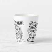 40歳か？私って誰？手離れのマグ カフェラテマグ (正面)