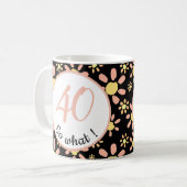 40歳だって?40歳の誕生日おもしろモチベーショナル コーヒーマグカップ (正面左)