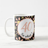 40歳だって?40歳の誕生日おもしろモチベーショナル コーヒーマグカップ (左)