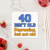 40歳ではない40歳のパーティーナプキン スタンダードカクテルナプキン (インサイチュ)