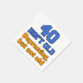 40歳ではない40歳のパーティーナプキン スタンダードカクテルナプキン (角)