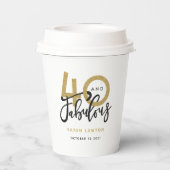 40歳で素晴らしい 紙コップ (裏面)