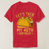 40歳で40歳の誕生日を迎おもしろいえる Tシャツ (デザイン正面)