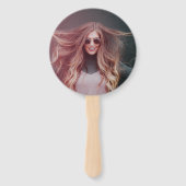 40歳と素敵なピンクの写真40歳の誕生日 ハンドファン (裏面)