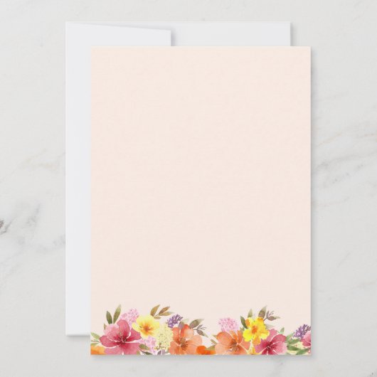 40歳と素晴らしいフローラ金ゴールドアーチ40歳の誕生日 招待状 (裏面)