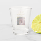 40歳と素晴らしい写真40歳の誕生日 ショットグラス (裏面)