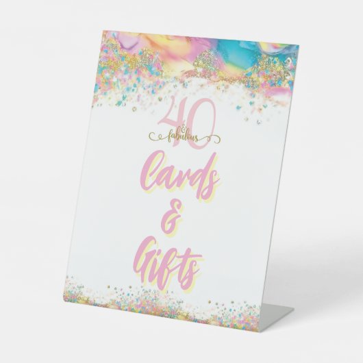 40歳と素晴らしい誕生日パーティー 台座サイン (正面)