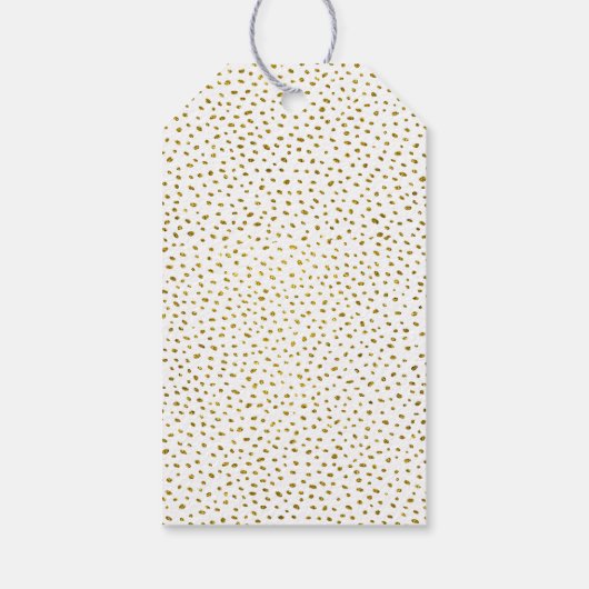 40歳と素晴らしい金ゴールドグリッター40歳の誕生日 ギフトタグ (裏面)