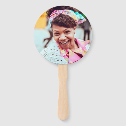 40歳と素晴らしい40歳の誕生日カスタム写真 ハンドファン (裏面)