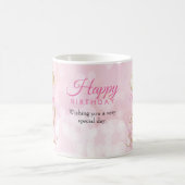 40歳と素晴らしい40歳の誕生日グリッターバルーン コーヒーマグカップ (中央)