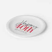 40歳と素晴らしい40歳の誕生日スクリプト ペーパープレート (アングル)