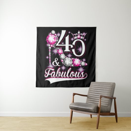 40歳と素晴らしい40歳の誕生日ダイヤモンド タペストリー (インサイチュ)