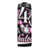 40歳と素晴らしい40歳の誕生日ダイヤモンド タンブラー (正面)