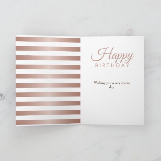 40歳と素晴らしい40歳の誕生日バラ金ゴールド カード (内部)