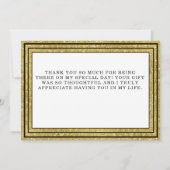 40歳と素晴らしい40歳の誕生日パーティーサンキューカード サンキューカード (裏面)