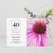 40歳と素晴らしい40歳の誕生日フォト招待状 招待状 (スタンド正面)