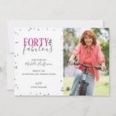 40歳と素晴らしい50バースデーパーティ招待状 招待状 (正面)