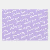 40歳と素晴らしい – おもしろいパープル40歳の誕生日 ラッピングペーパーシート (正面)
