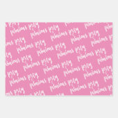 40歳と素晴らしい – おもしろいピンク40歳の誕生日 ラッピングペーパーシート (正面)