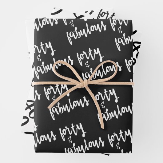 40歳と素晴らしい – おもしろい40歳の誕生日 ラッピングペーパーシート (インサイチュ)