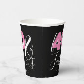 40歳と素晴らエレガントしい40歳のバースデカスタムィー 紙コップ (右)