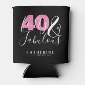 40歳と素晴らエレガントしい40歳の誕生日カスタムパーティー 缶クーラー (正面)