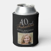 40歳と素晴エレガントらしい台本の写真40歳の誕生日 缶クーラー (缶正面)