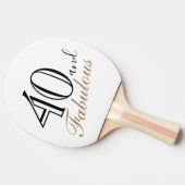 40歳と素晴エレガントらしい脚本40歳の誕生日 卓球ラケット (横)