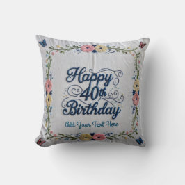 40歳と繁栄：特別版40歳の誕生日Thr クッション