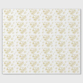 40歳と40歳モダンの誕生日 ラッピングペーパー (フラット)