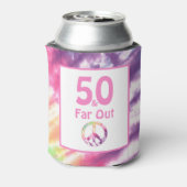 40歳とFar Out Groovyクール絞り染め40歳の誕生日 缶クーラー (缶裏面)