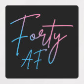 40歳になってさらに磨きがかかった人への誕生日プレゼントに ラベル (デザイン2)