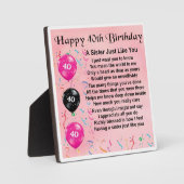 40歳のお姉ちゃんポーム フォトプラーク (正面)