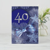 40歳のお祝い専攻のパーティー 招待状 (スタンド正面)