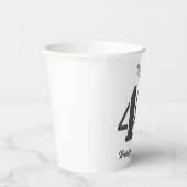40歳のお誕生日おめでとうフォト 紙コップ (右)