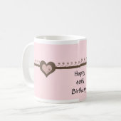 40歳のお誕生日おめでとう コーヒーマグカップ (正面左)