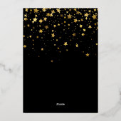 40歳のお誕生日おめでとう　写真のモンテージだよ 箔招待状 (裏面)