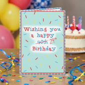 40歳のお誕生日おめでとう…嘘、29歳ね！ カード