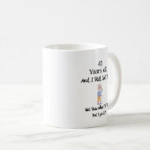 40歳のまま得Tシャツ コーヒーマグカップ (正面右)