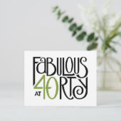 40歳のグリーンポストカード ポストカード (スタンド正面)