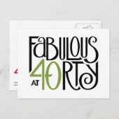 40歳のグリーンポストカード ポストカード (正面/裏面)