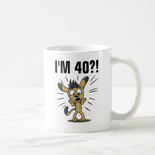40歳のバースデーおもしろいタコーヒーマグ コーヒーマグカップ (右)