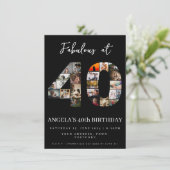 40歳のフォトモンタージュで素晴らしい 招待状 (スタンド正面)